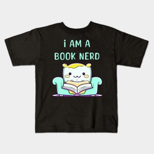 I am a Book Nerd Kids T-Shirt